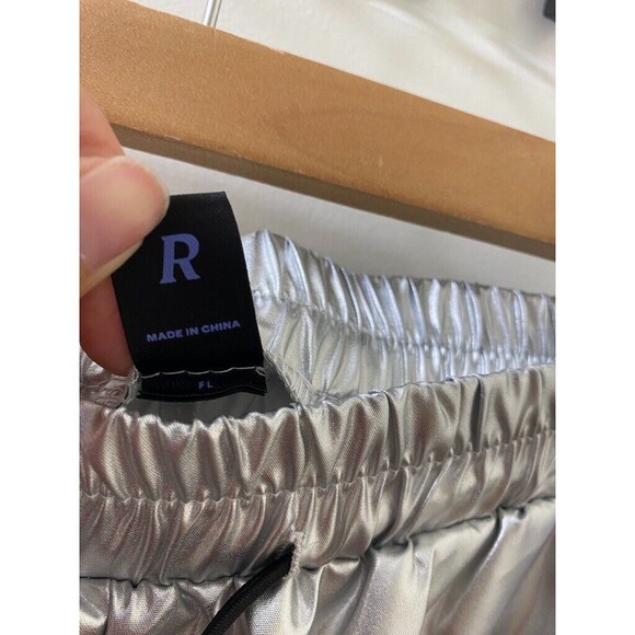 ROMWE Grunge Punk Men's Drawstring Belt Pu Leather Utility Cargo Pants SILVER - Picture 8 of 16